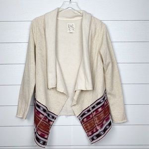 Billabong Bright Above Cardigan Sweater Raw Edges